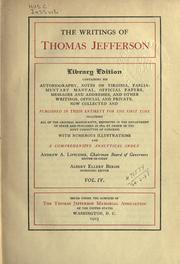 Cover of: Writings. by Thomas Jefferson
