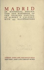 Cover of: Madrid by Albert Frederick Calvert