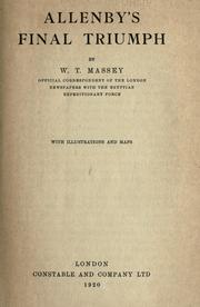 Allenby's final triumph by W. T. Massey