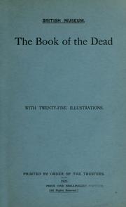 Cover of: The book of the dead.