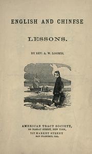 Cover of: English and Chinese lessons.