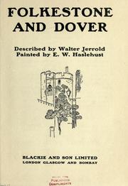 Cover of: Folkestone and Dover by Walter Jerrold