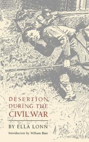 Cover of: Desertion during the Civil War