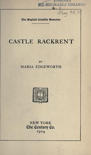 Cover of: The absentee. by Maria Edgeworth