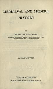 Cover of: Mediaeval and modern history by P. V. N. Myers