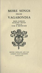 More songs from Vagabondia by Bliss Carman