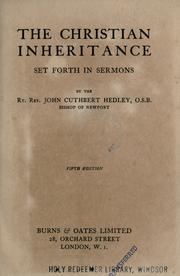 Cover of: Christian inheritance set forth in sermons