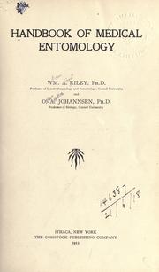 Handbook of medical entomology by William Albert Riley