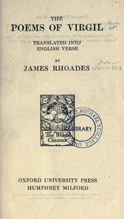 Cover of: The poems of Virgil