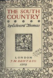 The south country by Edward Thomas