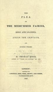 Cover of: The plea of the midsummer fairies: Hero and Leander ; Lycus the centaur, and other poems