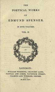 Cover of: The poetical works of Edmund Spenser in five volumes. by Edmund Spenser