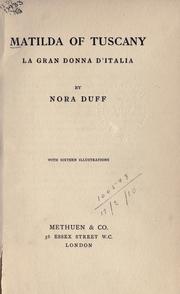 Cover of: Matilda of Tuscany by Nora Duff