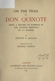 Cover of: On the trail of Don Quixote | August Floriano Jaccaci
