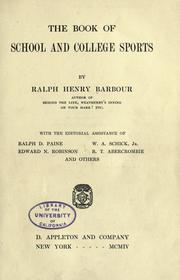 Cover of: The book of school and college sports by Ralph Henry Barbour