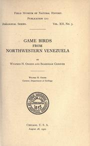 Cover of: Game birds from northwestern Venezuela