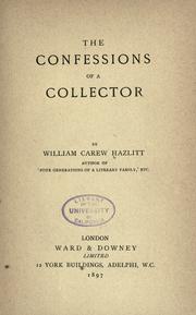 Cover of: The confessions of a collector