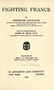 Cover of: Fighting France by Stéphane Lauzanne