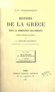 Cover of: Histoire de la Gr©Łece sous la domination des Romains