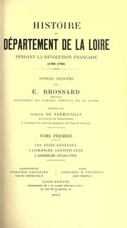 Cover of: Histoire du département de la Loire pendant la révolution française (1789-1799)  Publiées par Joseph de Fréminville.