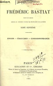 Cover of: Oeuvres compl©Łetes. by Frédéric Bastiat