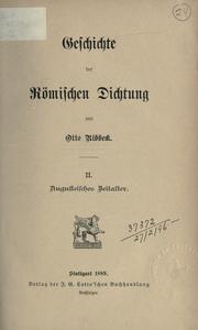 Cover of: Geschichte der römischen Dichtung.