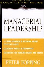 Cover of: Managerial Leadership by Peter Topping