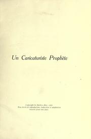 Cover of: Un caricaturiste prophète. by Albert Robida