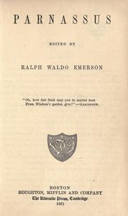 Parnassus by Ralph Waldo Emerson