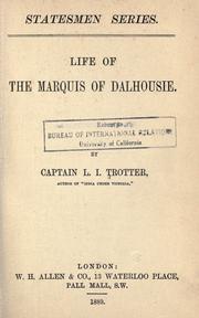Cover of: Life of the Marquis of Dalhousie