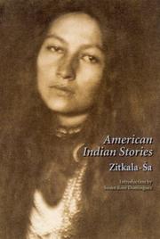 Cover of: American Indian Stories (Second Edition) by Zitkala-Sa