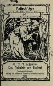 Cover of: Das Fräulein von Scuderi.