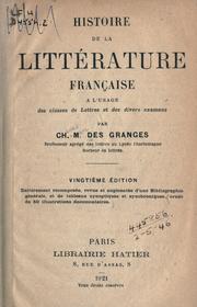 Cover of: Histoire de la littérature, française.