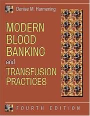 Cover of: Modern blood banking and transfusion practices by [edited by] Denise M. Harmening.