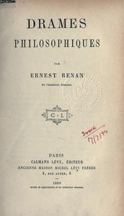 Cover of: Drames philosophiques by Ernest Renan