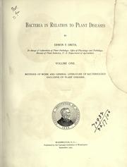 Cover of: Bacteria in relation to plant diseases. by Erwin F. Smith