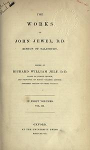 Cover of: works of John Jewel