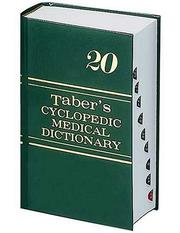 Cover of: Taber's Cyclopedic Medical Dictionary (Taber's Cyclopedic Medical Dictionary (Thumb Index)) by Donald Venes