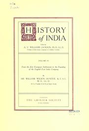 Cover of: History of India