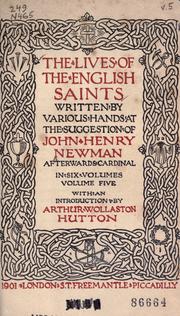 Cover of: The lives of the English saints