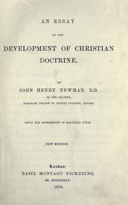 Cover of: An essay on the development of Christian doctrine