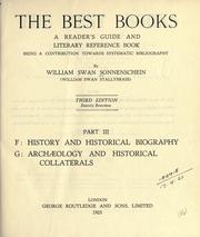Cover of: best books: a reader's guide and literary reference book, being a contribution towards systematic bibliography.