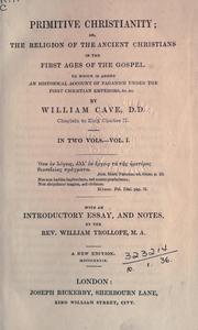 Primitive Christianity by William Cave