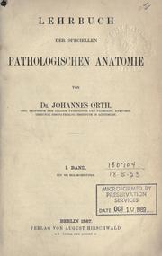 Cover of: Lehrbuch der speciellen pathologischen Anatomie