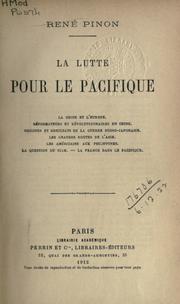 Cover of: lutte pour le Pacifique.