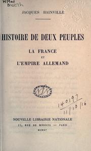 Cover of: Histoire de deux peuples