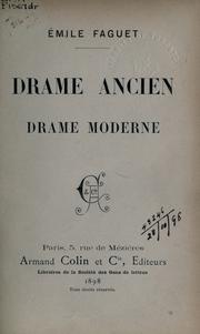 Cover of: Drame ancien, drame moderne.
