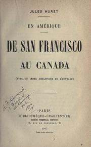 Cover of: En Amérique; de San Francisco au Canada