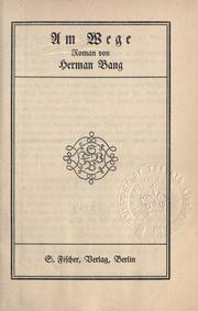 Cover of: Am Wege: Roman.