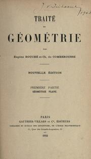 Cover of: Traité de géométrie by Eugène Rouché